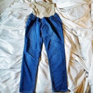 Full panel soft maternity jeggings